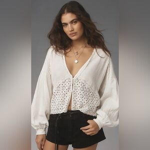 Anthropologie long sleeve gouze blouse-NWT